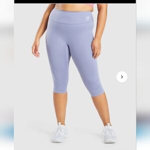 NWT Gymshark Training Cropped Leggings  Light Blue